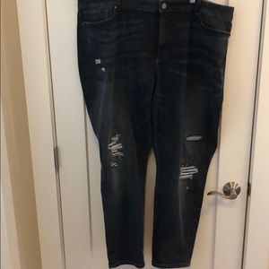 White House Black Market distressed skinny jeans